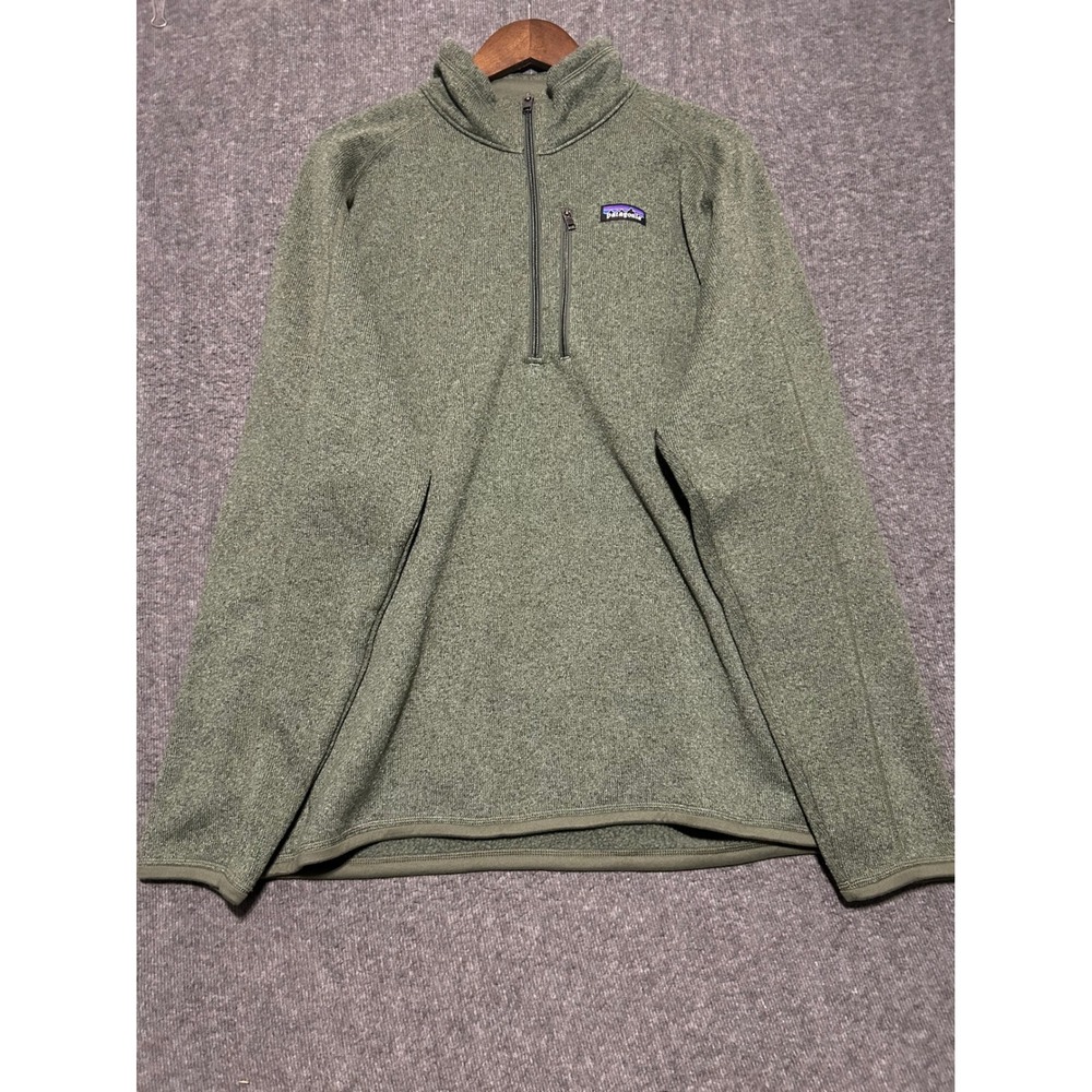 Patagonia better sweater green 1/2 zip pullover mens size XL